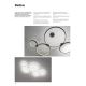 Redo 01-1742 - LED luster na sajli RADIUS LED/45W/230V bijela