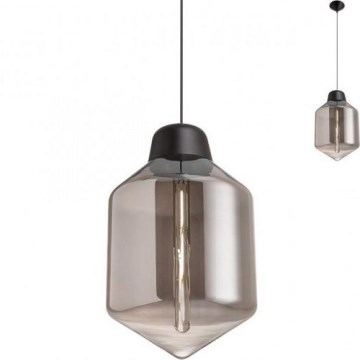 Redo 01-1773 - Luster na sajli AMNO 1xE27/42W/230V promjer 26 cm sivi