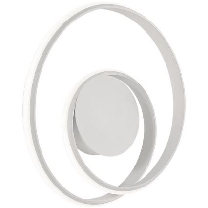 Redo 01-1789 - LED prigušivo zidno svjetilo TORSION LED/27W/230V Ø 40 cm bijela