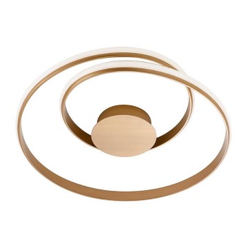 Redo 01-1792 - LED stropna svjetiljka s prigušivanjem TORSION LED/30W/230V pr. 55 cm brončana