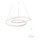 Redo 01-1793 - LED luster s prigušivanjem na užetu TORSION LED/29W/230V promjer 55 cm bijela