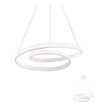 Redo 01-1793 - LED Prigušivi luster na sajli TORSION LED/29W/230V pr. 55 cm bijela