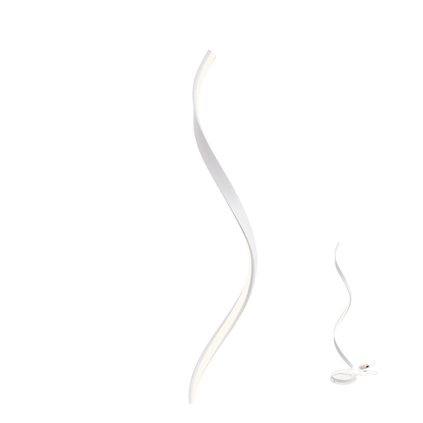 Redo 01-1797 - prigušiva LED podna lampa TORSION LED/24W/230V bijela