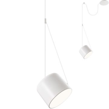 Redo 01-1823 - Luster na sajli DODO 1xE27/15W/230V pauk bijela