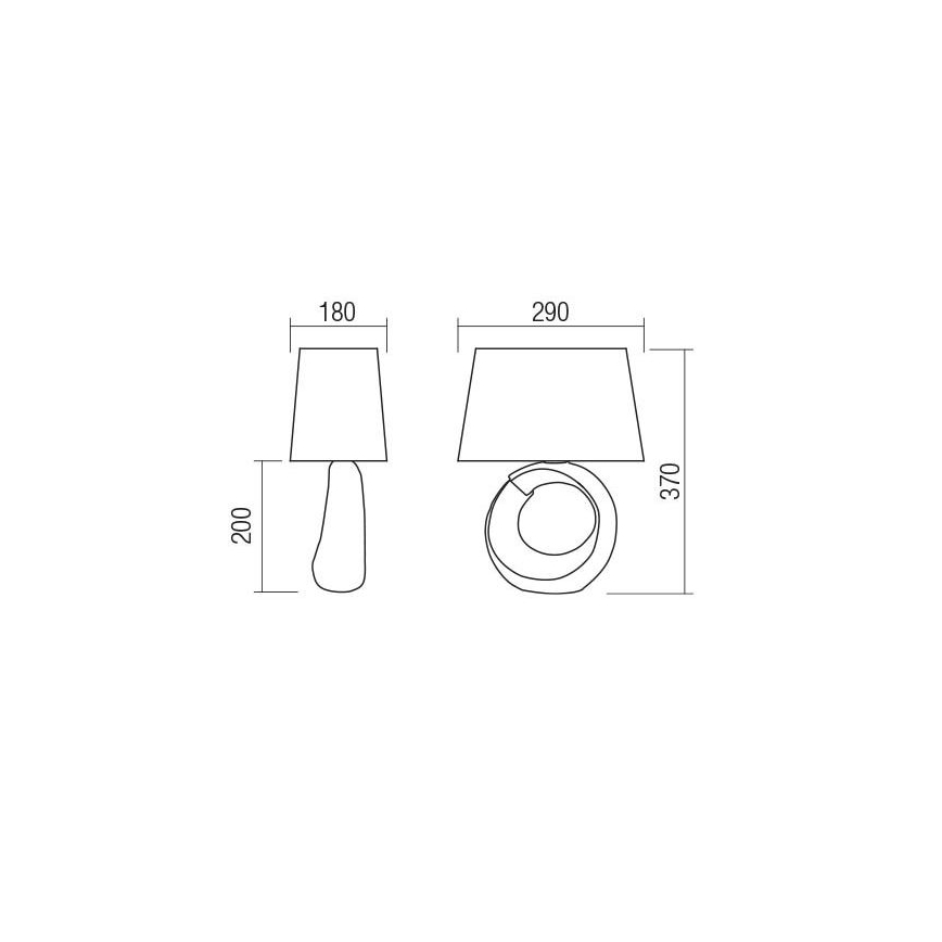 Redo 01-1838 - Stolna lampa LUA 1xE27/42W/230V