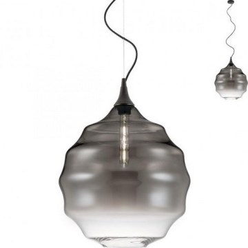 Redo 01-1845 - Luster na sajli SLAG 1xE27/42W/230V pr. 40 cm siva