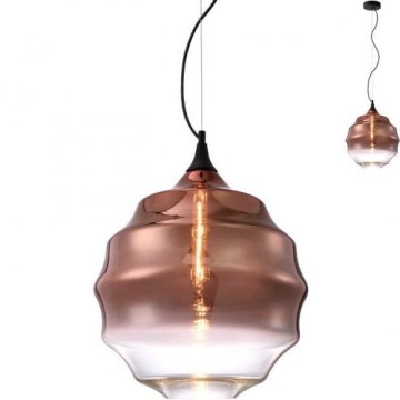 Redo 01-1846 - Luster na sajli SLAG 1xE27/42W/230V pr. 40 cm bakar