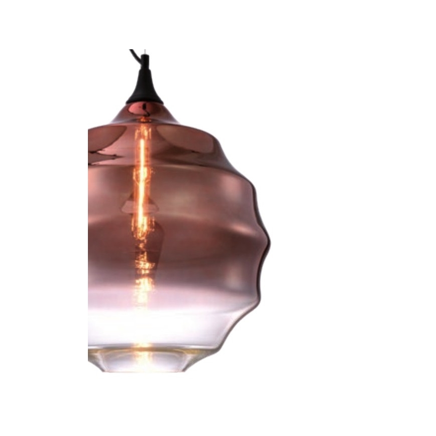 Redo 01-1846 - Luster na sajli SLAG 1xE27/42W/230V pr. 40 cm bakar
