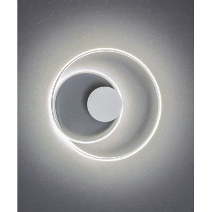 Redo 01-1886 - Prigušivo LED stropno svjetlo TORSION LED/29W/230V Ø 55 cm bijela