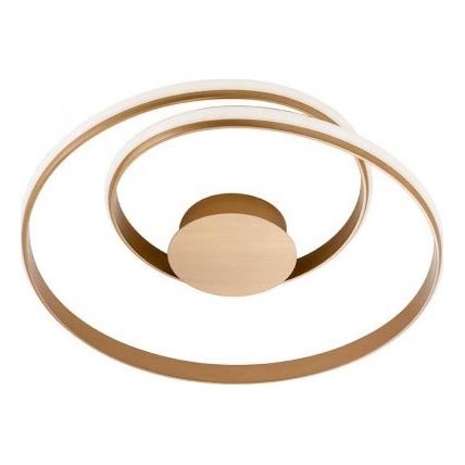 Redo 01-1887 - LED stropna svjetiljka s mogućnošću prigušivanja TORSION LED/29W/230V Ø 55 cm brončana