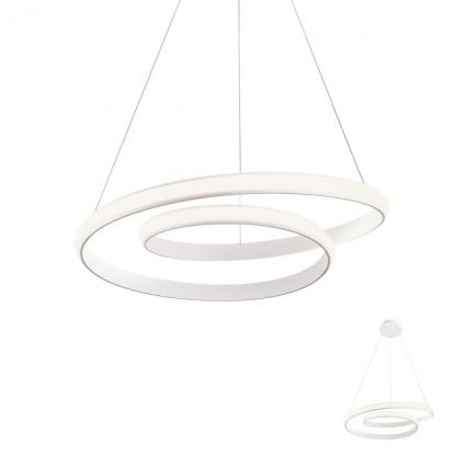 Redo 01-1888 - LED luster s mogućnošću prigušivanja na sajli TORSION LED/29W/230V, promjer 55 cm, bijela