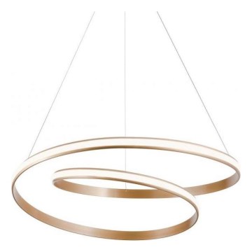 Redo 01-1891 - LED luster s mogućnošću prigušivanja na sajli TORSION LED/35W/230V 4000K Ø 75 cm brončana