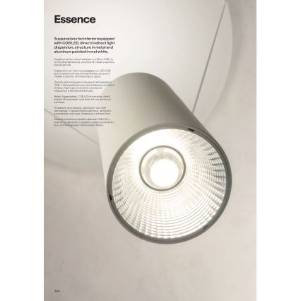 Redo 01-1971 - LED Prigušivi luster na sajli ESSENCE LED/36W/230V CRI 90 3000K bijela
