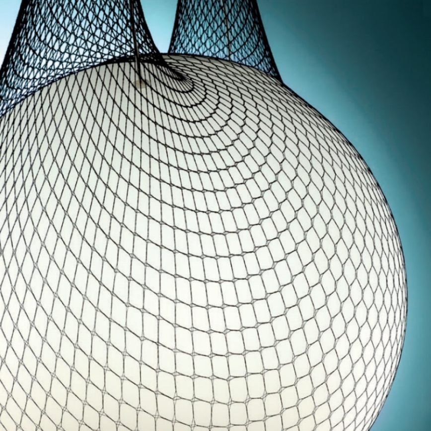 Redo 01-1974 - LED luster na sajli ALLURIA 1xE27/10W/230V Ø 40 cm