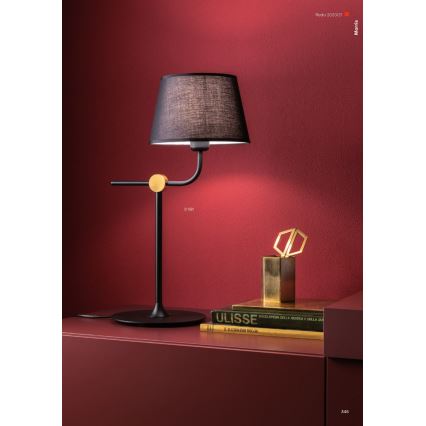 Redo 01-1981 - Stolna lampa MORRIS 1xE27/42W/230V crna
