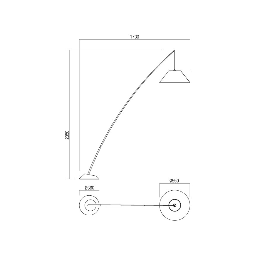 Redo 01-1988 - Podna lampa FISHER 1xE27/42W/230V bijela