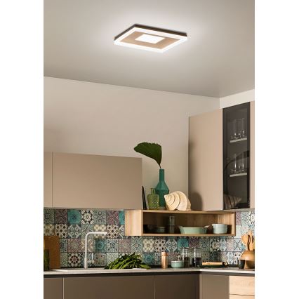 Redo 01-2000 - Prigušivo LED stropno svjetlo MAYA LED/55W/230V 51x51 cm zlatno