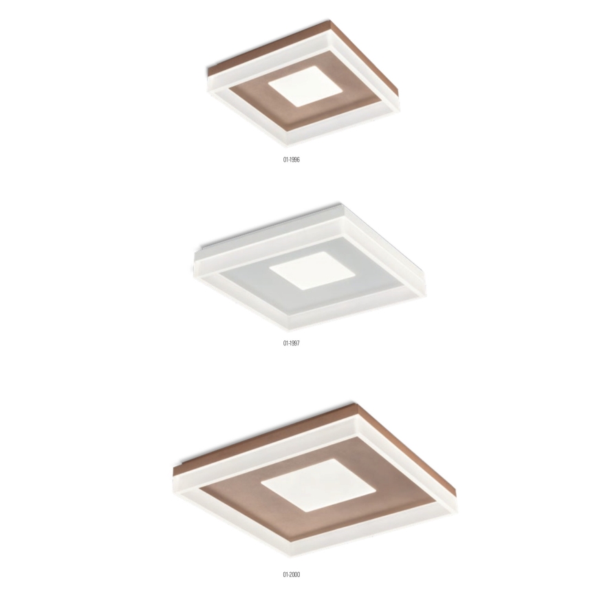 Redo 01-2000 - Prigušivo LED stropno svjetlo MAYA LED/55W/230V 51x51 cm zlatno