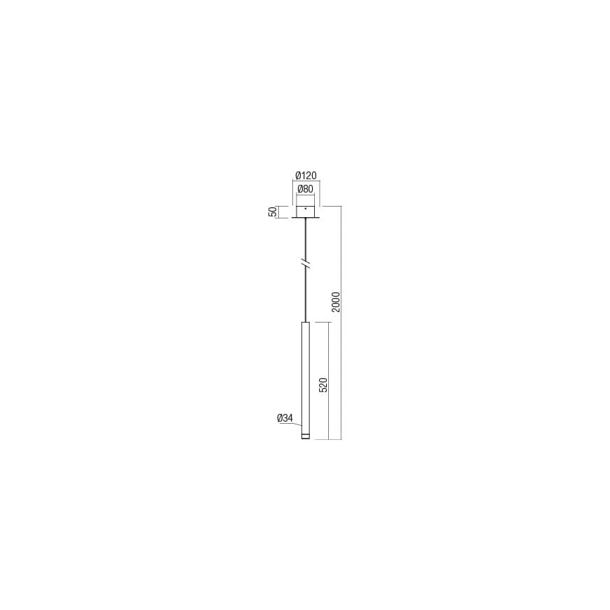 Redo 01-2043 - LED Luster na sajli MADISON LED/4W/230V zlatna