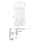 Redo 01-2057 - LED Luster na sajli MADISON 14xLED/4W/230V sjajni krom/crna/bakar