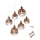 Redo 01-2070 - Luster na sajli PLUMEN 6xE14/42W/230V bakar
