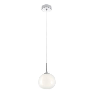 Redo 01-2081 - Luster na sajli KIWI 1xG9/40W/230V Ø 12 cm sjajni krom/bijela