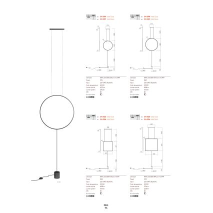 Redo 01-2134 - LED Podna lampa SLICK LED/28W/230V crna