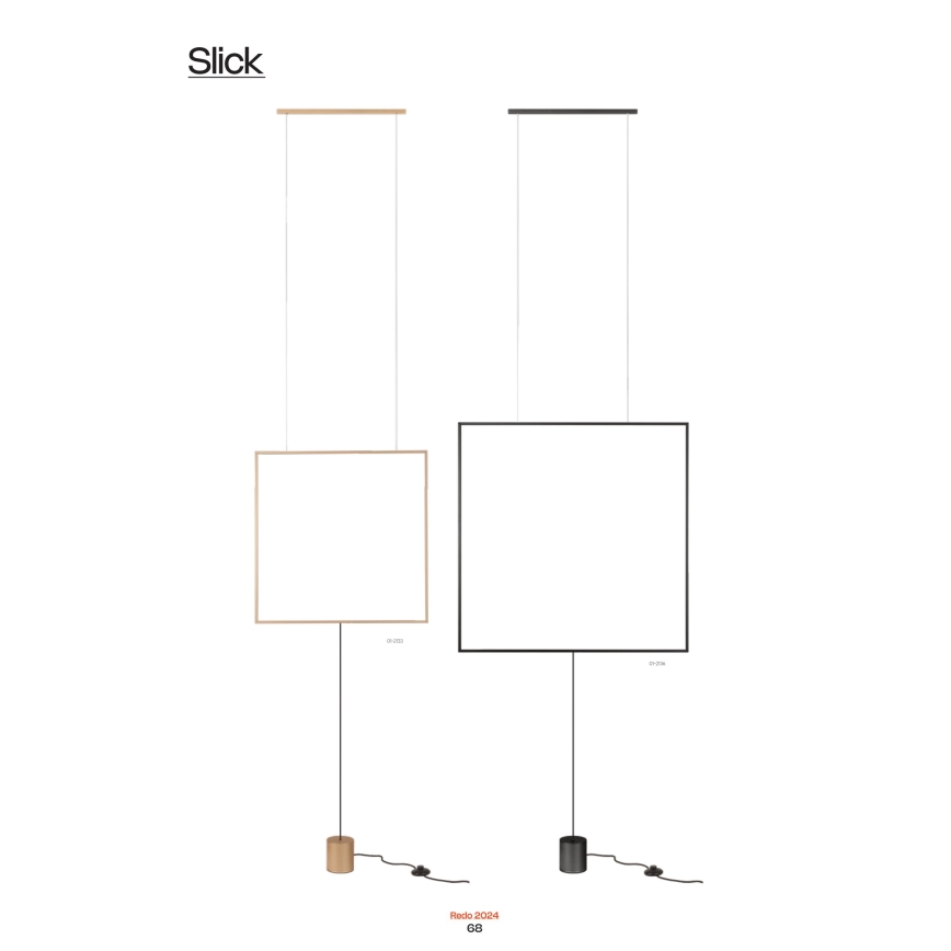 Redo 01-2197 - LED Podna lampa SLICK LED/19W/230V crna