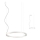 Redo 01-2202 - LED Luster na sajli UNION LED/34W/230V CRI 90 3000K pr. 60 cm bijela