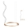 Redo 01-2203 - LED Luster na sajli UNION LED/34W/230V CRI 90 3000K pr. 60 cm zlatna