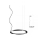 Redo 01-2204 - LED Luster na sajli UNION LED/34W/230V CRI 90 3000K pr. 60 cm crna