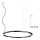 Redo 01-2207 - LED Luster na sajli UNION LED/50W/230V CRI 90 3000K pr. 90 cm crna