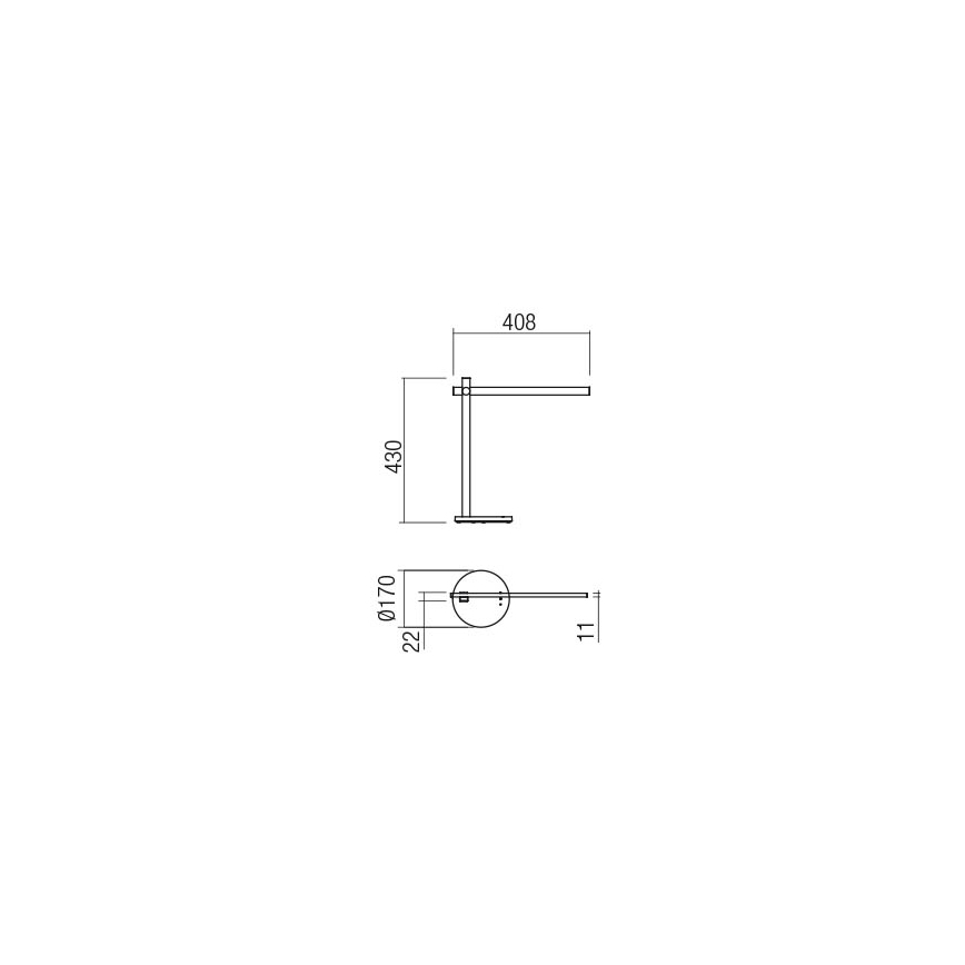 Redo 01-2212 - LED Prigušiva stolna lampa na dodir OMEO LED/5,5W/230V 3000/4500/6500K bijela