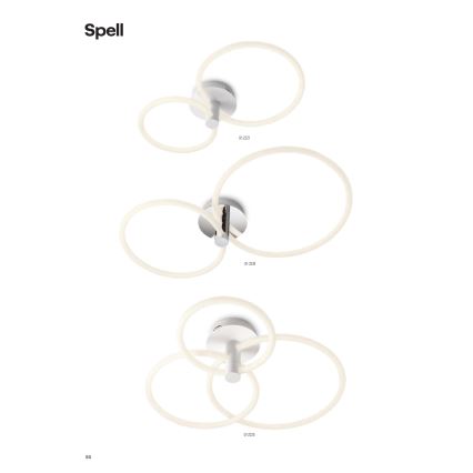 Redo 01-2222 - LED stropna svjetiljka s mogućnošću prigušivanja SPELL LED/32W/230V sjajni krom