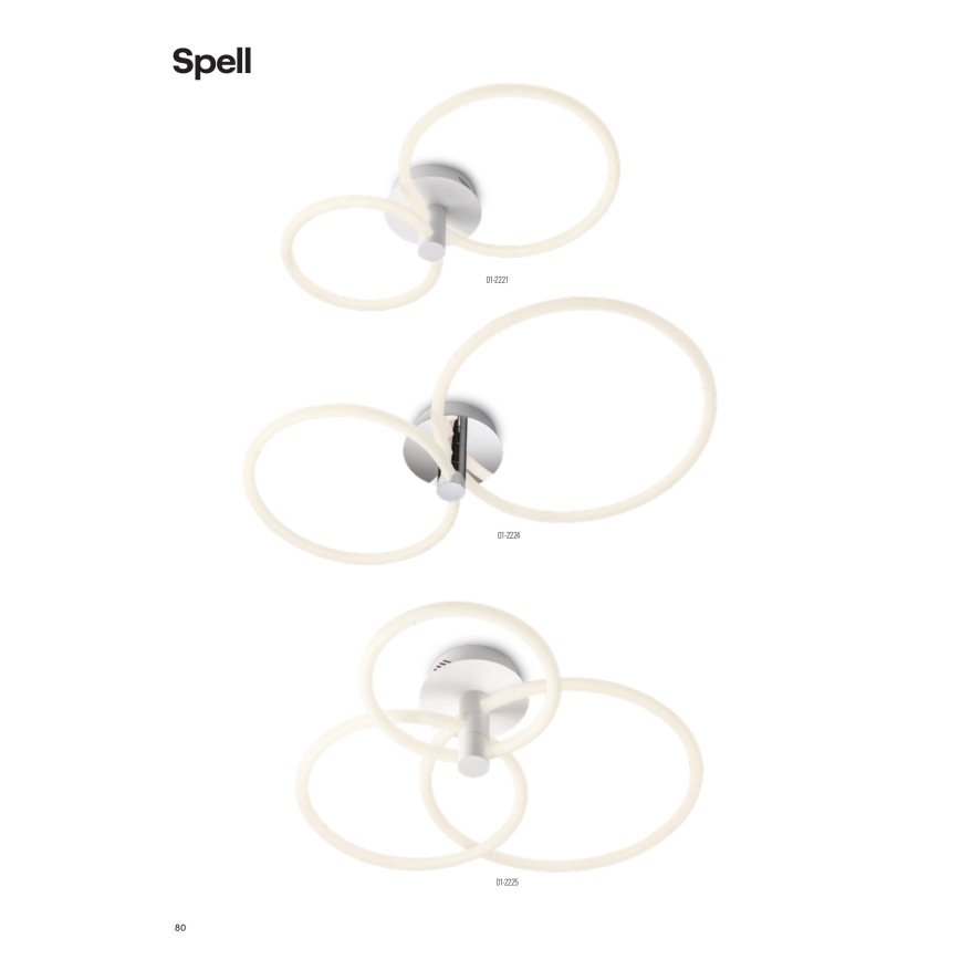 Redo 01-2224 - LED Prigušivi nadgradni luster SPELL LED/43W/230V 3000K sjajni krom