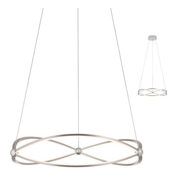 Redo 01-2251 - LED prigušivački luster na užetu QUARK LED/43W/230V 3000K promjer 60 cm mat krom