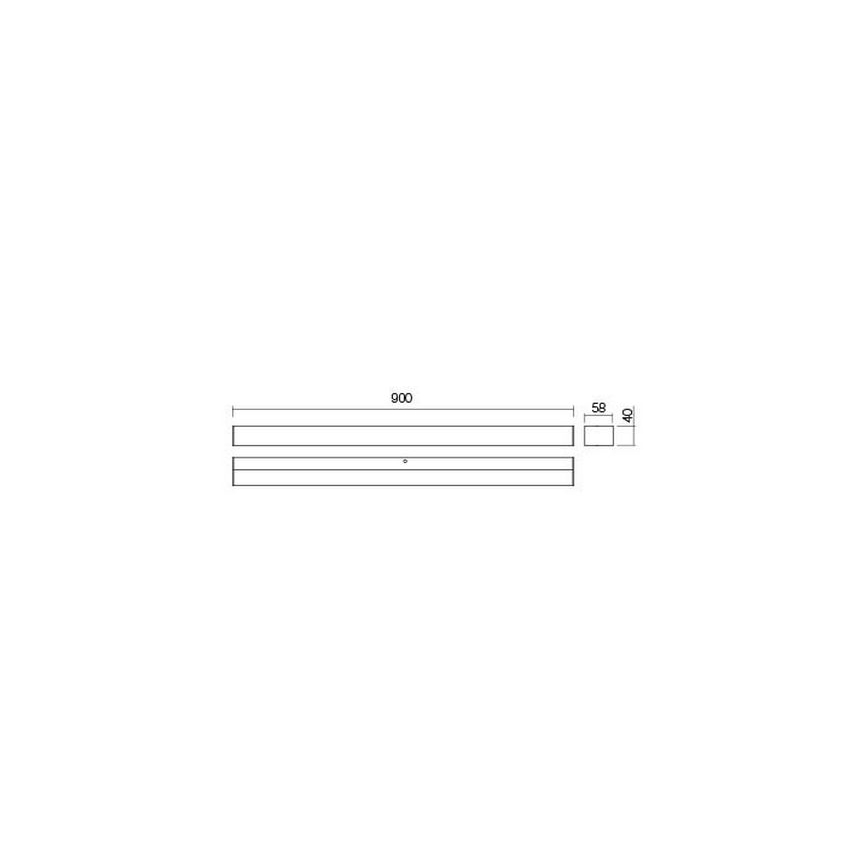 Redo 01-2330 - LED kupaonska osvijetljena ogledala TASK LED/18W/230V 90 cm CRI 90 IP44 sjajni krom