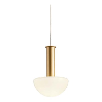 Redo 01-2474 - Luster na lanku LUMIEN 1xG9/10W/230V pr. 13 cm zlatna/bijela