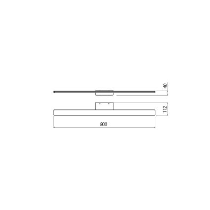 Redo 01-2507 - LED Rasvjeta za ogledalo u kupaonici BARRIO LED/27,39W/230V 90 cm CRI 90 IP44 bijela