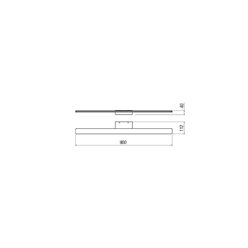 Redo 01-2507 - LED Rasvjeta za ogledalo u kupaonici BARRIO LED/27,39W/230V 90 cm CRI 90 IP44 bijela