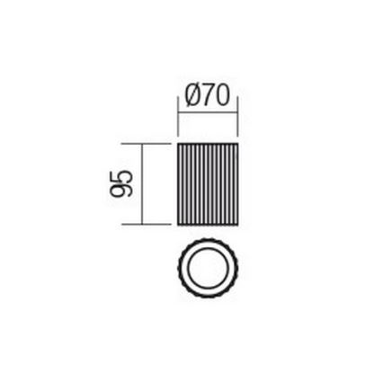 Redo 01-2585 - Reflektorska svjetiljka DELPHI 1xGU10/7W/230V Ø 7 cm zlatna