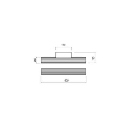 LED kupaonsko osvjetljenje za ogledalo RIGAL LED/12W/230V 4000K 90 cm CRI 90 IP44 sjajni krom/bijela