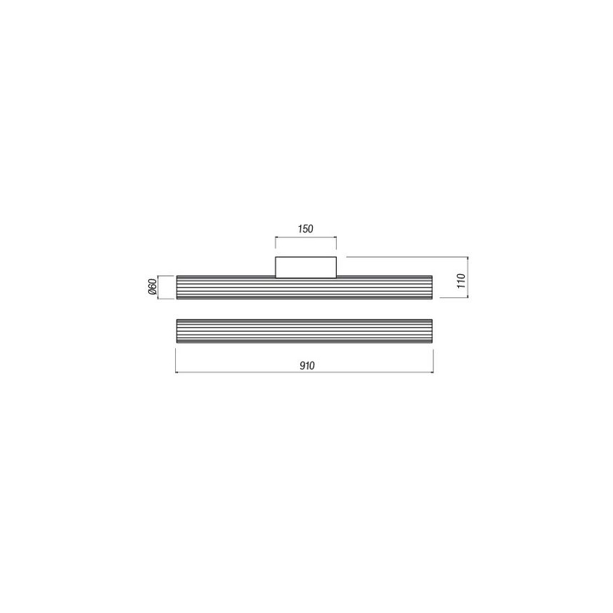 Redo 01-2593 - LED rasvjeta za kupaonsko ogledalo RIGAL LED/18W/230V 4000K 91 cm CRI 90 IP44 sjajni krom/bijela