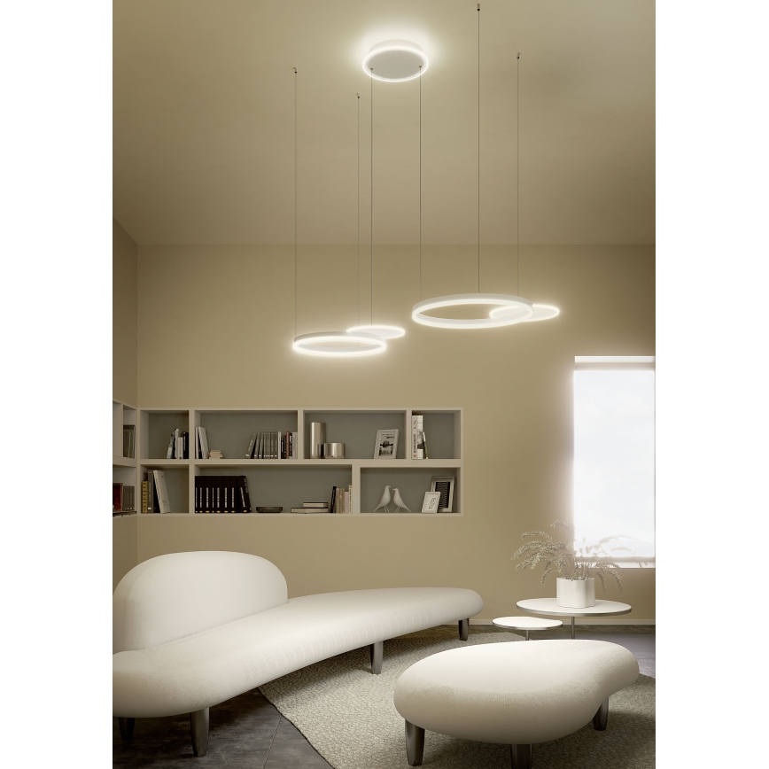 Redo 01-2605 - LED luster na sajli SIGUA s mogućnošću prigušivanja LED/99W/230V CRI 90 bijela