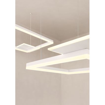 Redo 01-2611 - LED luster na sajli SIGUA s mogućnošću prigušivanja LED/110W/230V CRI 90 bijela