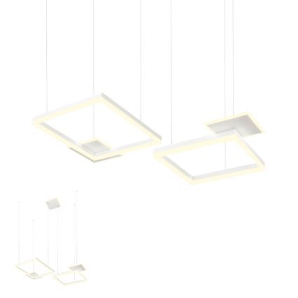 Redo 01-2611 - LED luster na sajli SIGUA s mogućnošću prigušivanja LED/110W/230V CRI 90 bijela