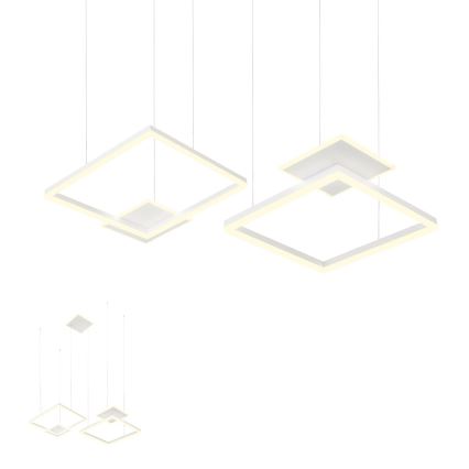 Redo 01-2614 - Prigušivi LED viseći luster na sajli SIGUA LED/137W/230V CRI 90, bijela