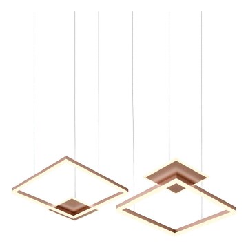 Redo 01-2616 - Prigušivi LED luster na sajli SIGUA, LED/137W/230V, CRI 90, smeđa