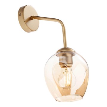Redo 01-2617 - Zidna lampa PIERCE 1xE27/42W/230V zlatna/dimna