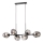 Redo 01-2620 - Luster na sajli PIERCE 6xE27/42W/230V crna/dimna